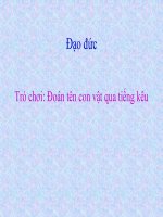 Đạo đức 2 : Tuần 6 : Bải 4: Bảo vệ loài vật có ích