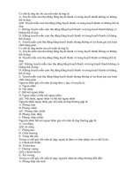 Một số đề thi test Y học cổ truyền