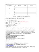 Bài soạn sinh học 7 tuần 27