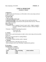 E 8 W 9 P23-25 UNIT 4 WRITE LANGUAGE FOCUS UNIT GETTING STARED L& rEAD