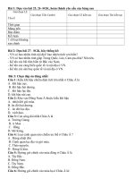 BT tự ôn môn ĐỊa lý lớp 8 - Tuần 29