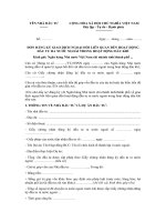 Mẫu đơn đăng ký giao dịch ngoại hối liên quan đến đầu tư ra nước ngoài