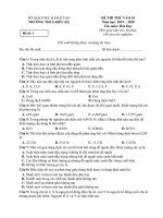 Đề thi thử vào 10 môn Hóa năm 2020 Trường THCS Kiêu Kỵ