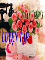 Toán 3 - Tiết 10 Luyện tập