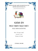 KPKH: Mầu sắc vui nhộn | Mầm non Hoa Sữa - Gia Lâm