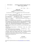 Mẫu thông báo quyết định giải thể công ty