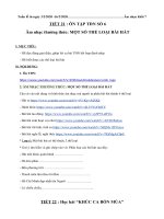 TIẾT 21 : ÔN TẬP TĐN SỐ 6Âm nhạc thường thức: MỘT SỐ THỂ LOẠI BÀI HÁT