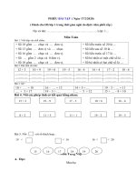 Trường TH Yên Thường kính gửi Quý phụ huynh tài liệu ôn tập môn Toán và TV cho HS khối 1 - đợt 2  (Tuần 21)