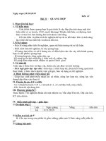 Bài soạn sinh học 6 tuần 12