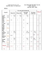 Đề  Thi Thử vào 10 môn Toán năm 2020 Trường THCS TT Trâu Quỳ