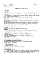 GIÁO ÁN SINH 9 - TUẦN 27 - TIẾT 50 51