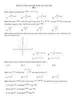 Tài liệu ôn tập thi THPT Quốc gia môn Toán