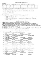 BAI TAP ON LOP 7 (Toán+Văn+Anh)