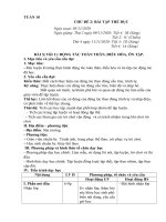 Giáo án môn thể dục tuần 10