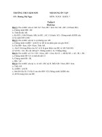 Nội dung ôn tập Hình học 7 - Tuần 4