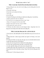 Tài liệu tự học môn Văn khối 7 tuần 36