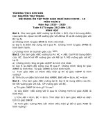 Nội dung ôn tập Hình học 8 - Tuần 4