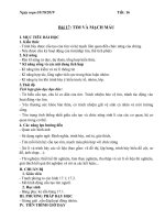 Bài soạn sinh học 8 tuần 9