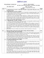 Đáp án Đề thi đại học cao đẳng môn Văn khối C năm 2006 | dethivn.com