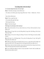 Tổng hợp các bài Toán có lời văn lớp 2 có đáp án