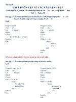TIN 8 - Bài tập Ôn tập về các câu lệnh lặp (Tiết 1) - Tuần 30