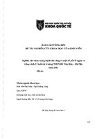 Nghiên cứu thực trạng bệnh sâu răng và một số yếu tố nguy cơ ở học sinh 12 tuổi tạl trường THCS Bế Văn Đàn -  Hà Nội, năm 2013