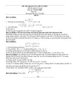 ĐỀ LUYỆN THI VÀO LỚP 10 THPT MÔN TOÁN LẦN 4 năm học 2019-2020