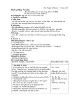 giáo án :Âm nhạc: day hát cháu yêu cô chú công nhân: TCAN: Ô của bí mật