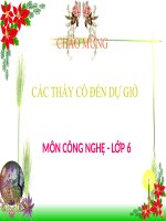 BGDT công nghệ 6- Bài 10: Giữ gìn nhà ở sạch sẽ, ngăn nắp