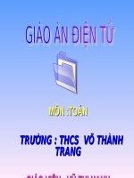 Bài giảng điện tử  Toán - đại số 6-7-8-9