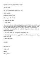 Đề kiểm tra Đại số 10 chương 6 năm 2018 - 2019 trường Đoàn Thượng - Hải Dương - TOANMATH.com