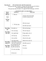Giáo án tuần phụ tuần 1.Chủ đề nhánh 1: Ngày hội bé đến trường