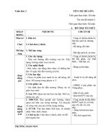 GIÁO ÁN PHỤ NHÁNH 2: TRƯỜNG HỌC CỦA BÉ