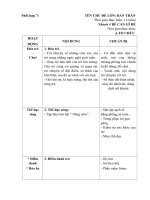 GIÁO ÁN PHỐI HỢP TUẦN 7: CHỦ ĐỀ NHÁNH 4: TÔI CÀN GÌ ĐỂ LỚN LÊN VÀ KHỎE MẠNH