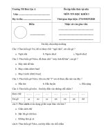 nội dung ôn tập khối lớp 3  từ ngày 27042020