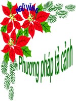 GIÁO ÁN ĐIỆN TỬ - NGỮ VĂN 6- PHƯƠNG PHÁP TẢ CẢNH