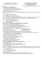 ĐỀ LUYỆN THI VÀO LỚP 10 THPT MÔN HÓA HỌC LẦN 1 năm học 2019-2020