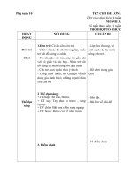 giáo án phụ tuần 10: chủ đề gia đình nhánh đồ dùng gia đình