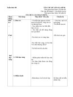 Giáo án tuần 8. Chủ đề: Gia đình. Nhánh 1: Gia đình của bé