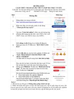 Hướng dẫn cuộc thi ATGT cho nụ cười ngày mai