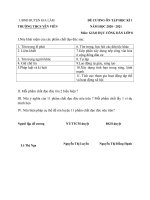 Đề cương ôn tập môn GDCD lớp 8 học kỳ I năm học 2020 - 2021