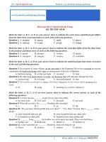 Tổng hợp các đề thi thử THPT quốc gia môn Anh của cô Quỳnh Trang