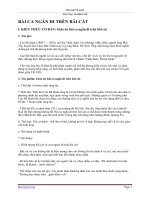 Giáo án bài ca ngắn đi trên bãi cát ngắn gọn nhất - Học văn 12