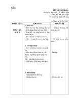 Giáo án phụ tuần 2 - lớp học của bé