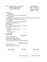 Đề thi HKII môn Âm nhạc