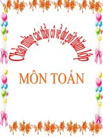 Toán 3 Tiet 70 Chia so co hai chu so cho so co mot chu so tiep theo