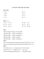 Tải Các dạng Toán lớp 1 hay nhất -  Ôn tập Toán lớp 1