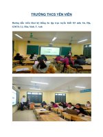 Trường THCS Yên Viên: Hướng dẫn triển khai ôn tập trực tuyến cho HS K8-9 các môn thi trắc nghiệm