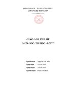 Bài thực hành 2: LÀM QUEN VỚI CÁC KIỂU DỮ LIỆU TRÊN TRANG TÍNH (tt)
