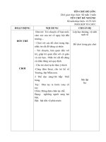 Giáo án tuần 1 chủ đề trường mầm non